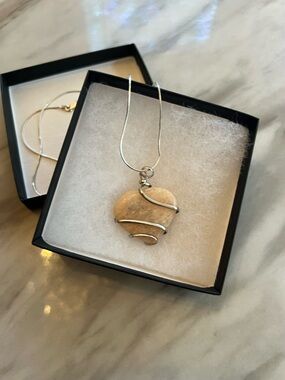 Rose Quartz Sterling Silver Pendant